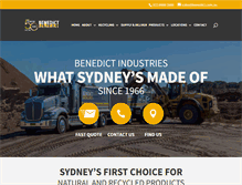 Tablet Screenshot of benedict.com.au